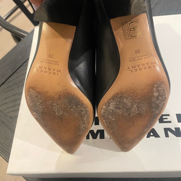 Isabel Marant Black Boots with Silver Tips - Picture 5 of 9